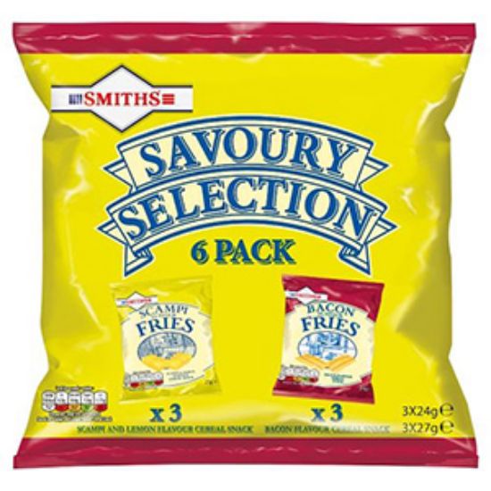 Picture of Savoury Selection Bags 6pk Smiths x16